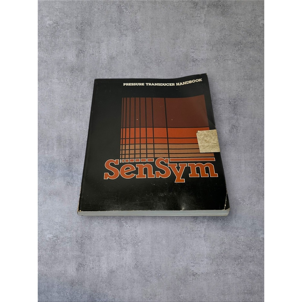 SenSym Pressure Transducer Handbook 1983 Vintage Technical Manual Black